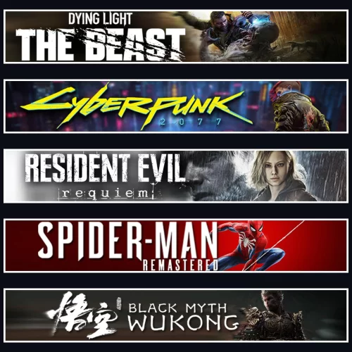 Beast +Cyberpunk +Evil 9 +Spider 1 +Wukong